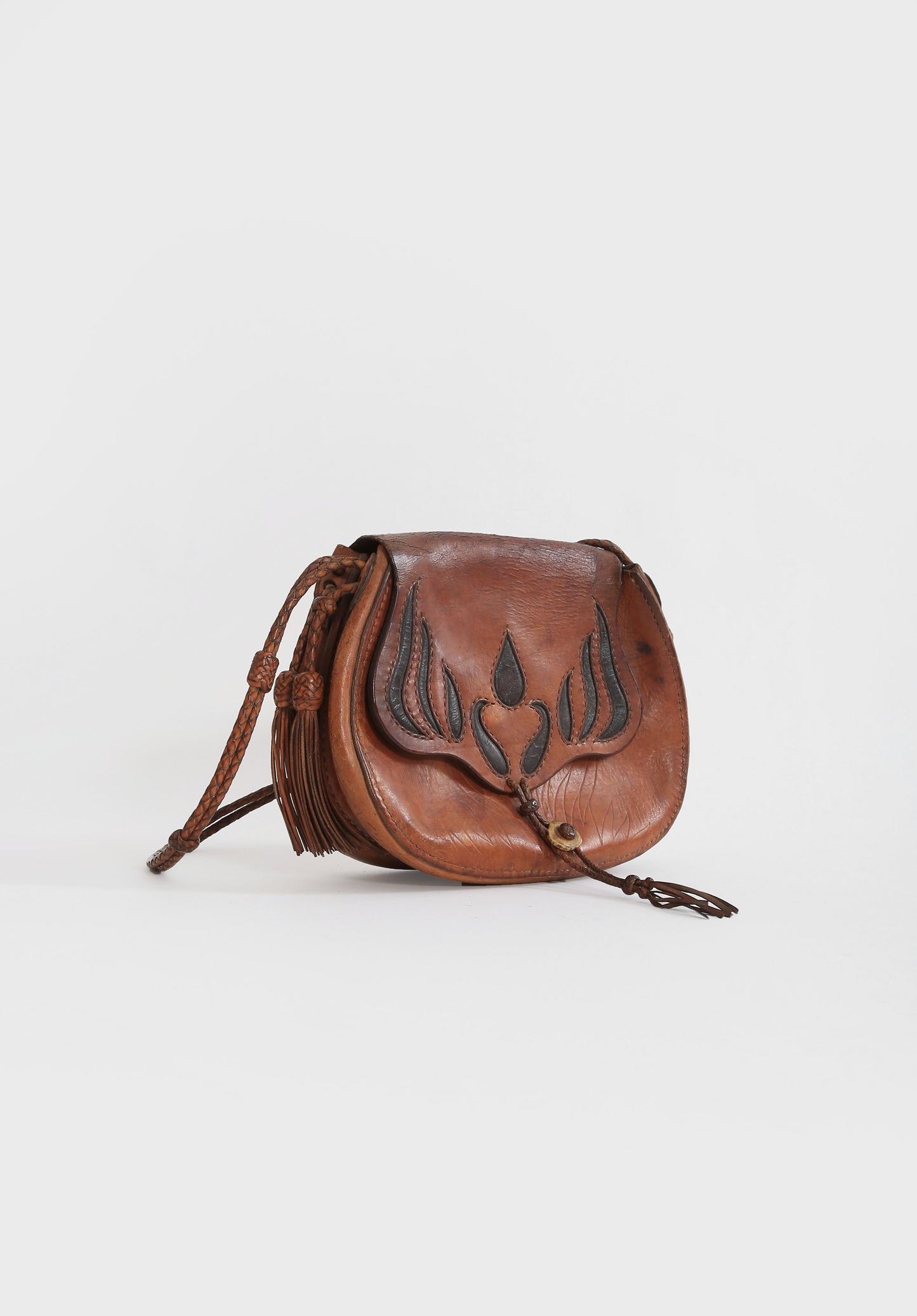 60s Tooled Sawn leather purse