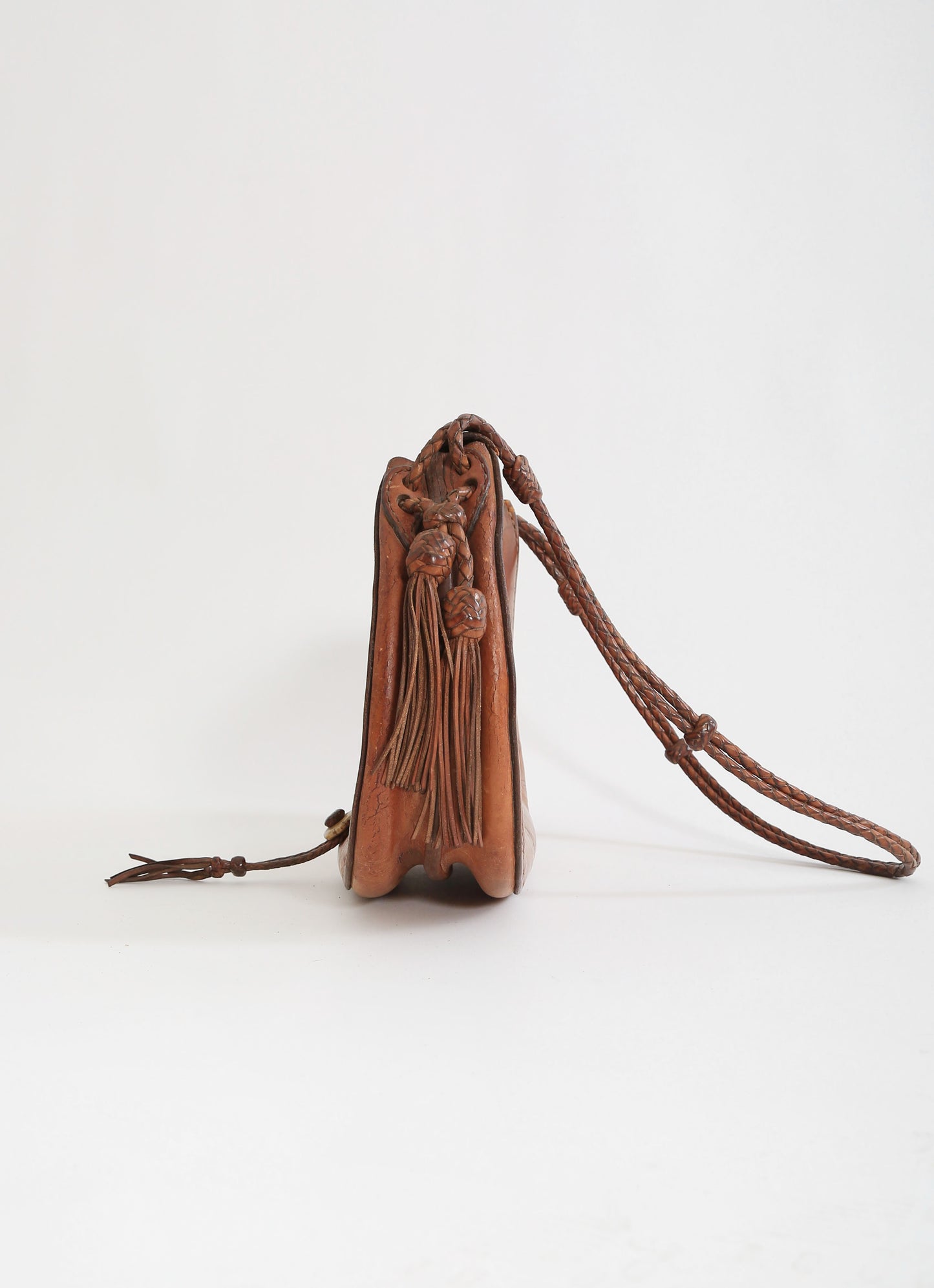 60s Tooled Sawn leather purse