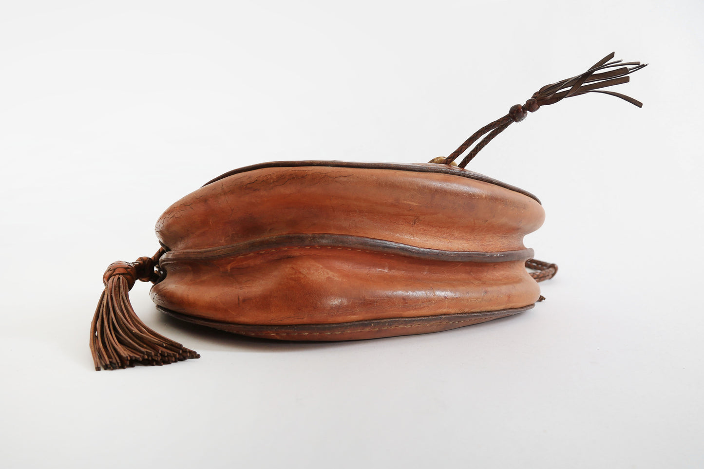60s Tooled Sawn leather purse