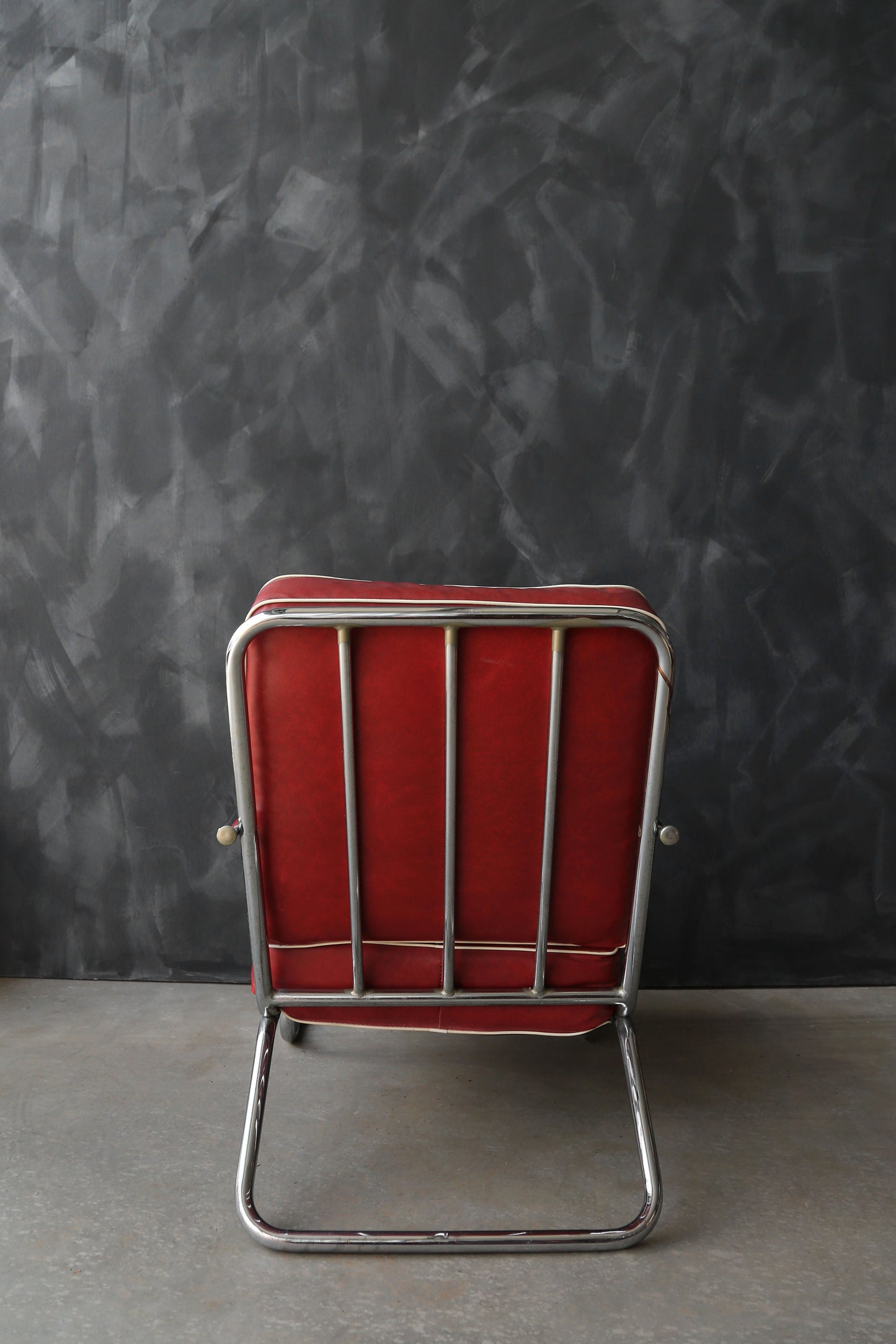 1930s Kem Weber for Lloyd Art Deco tubular Chrome chair