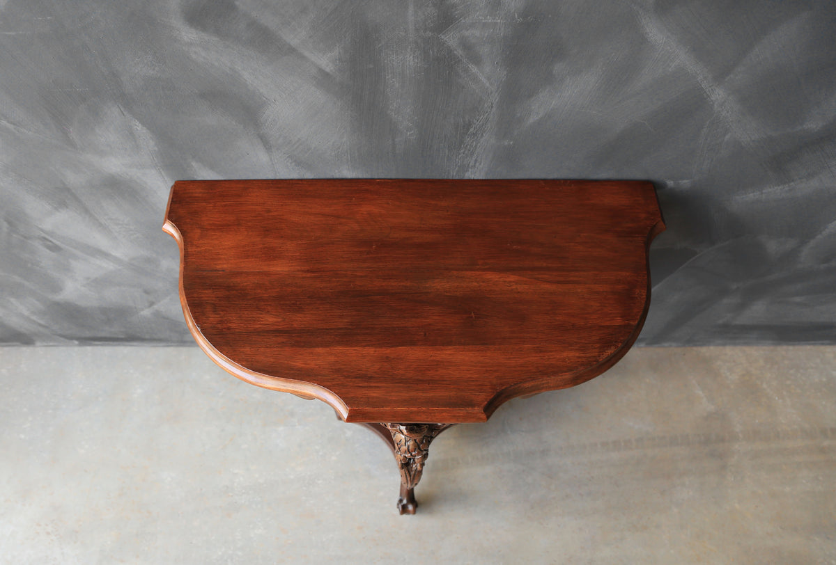 Antique 19th Century carved American Eagle Federal walnut end side table