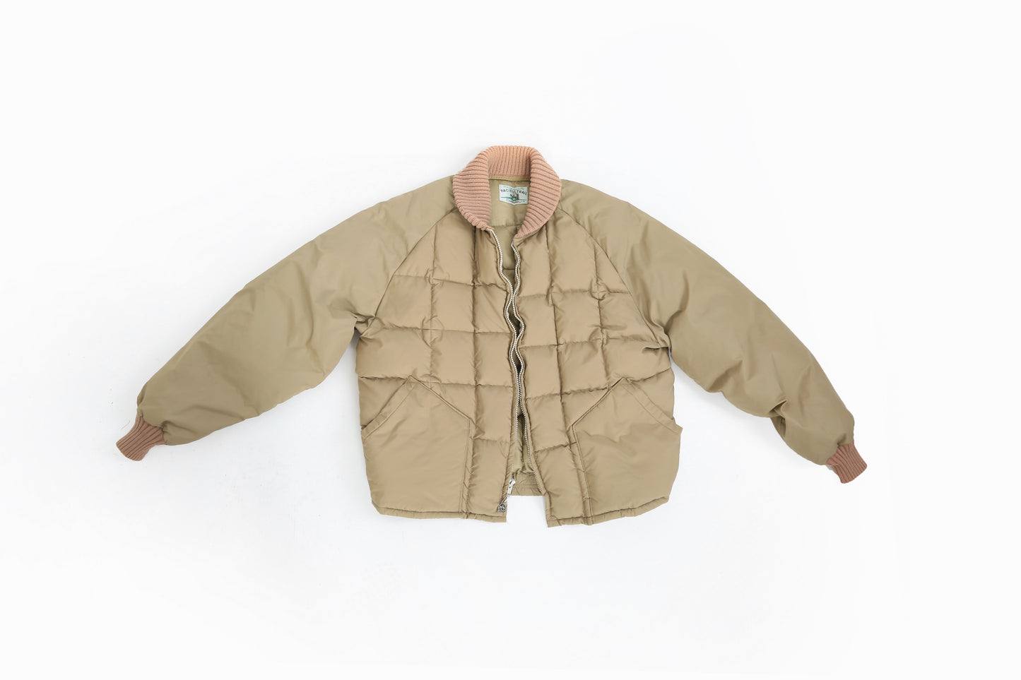 70s Tan Pacific Trail down filled Puffer Jacket