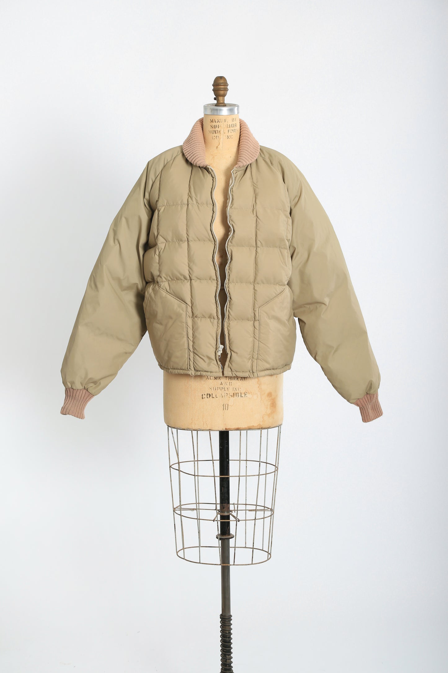70s Tan Pacific Trail down filled Puffer Jacket