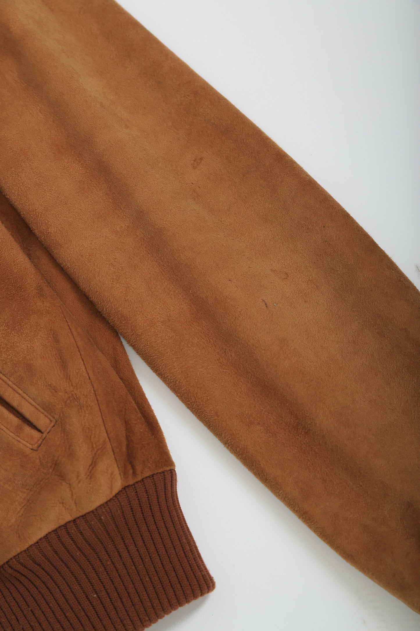 70s Brown suede leather jacket