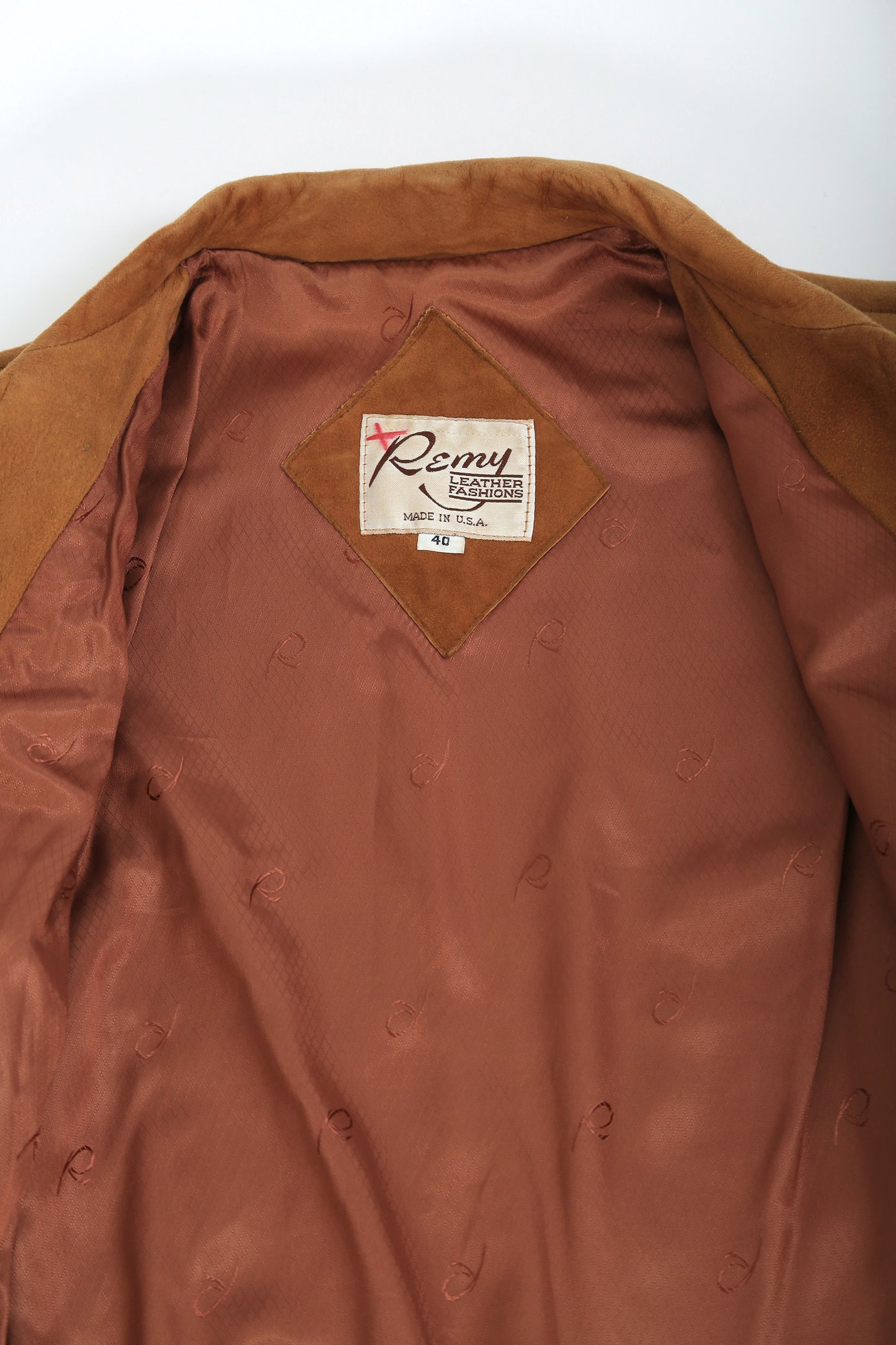 70s Brown suede leather jacket