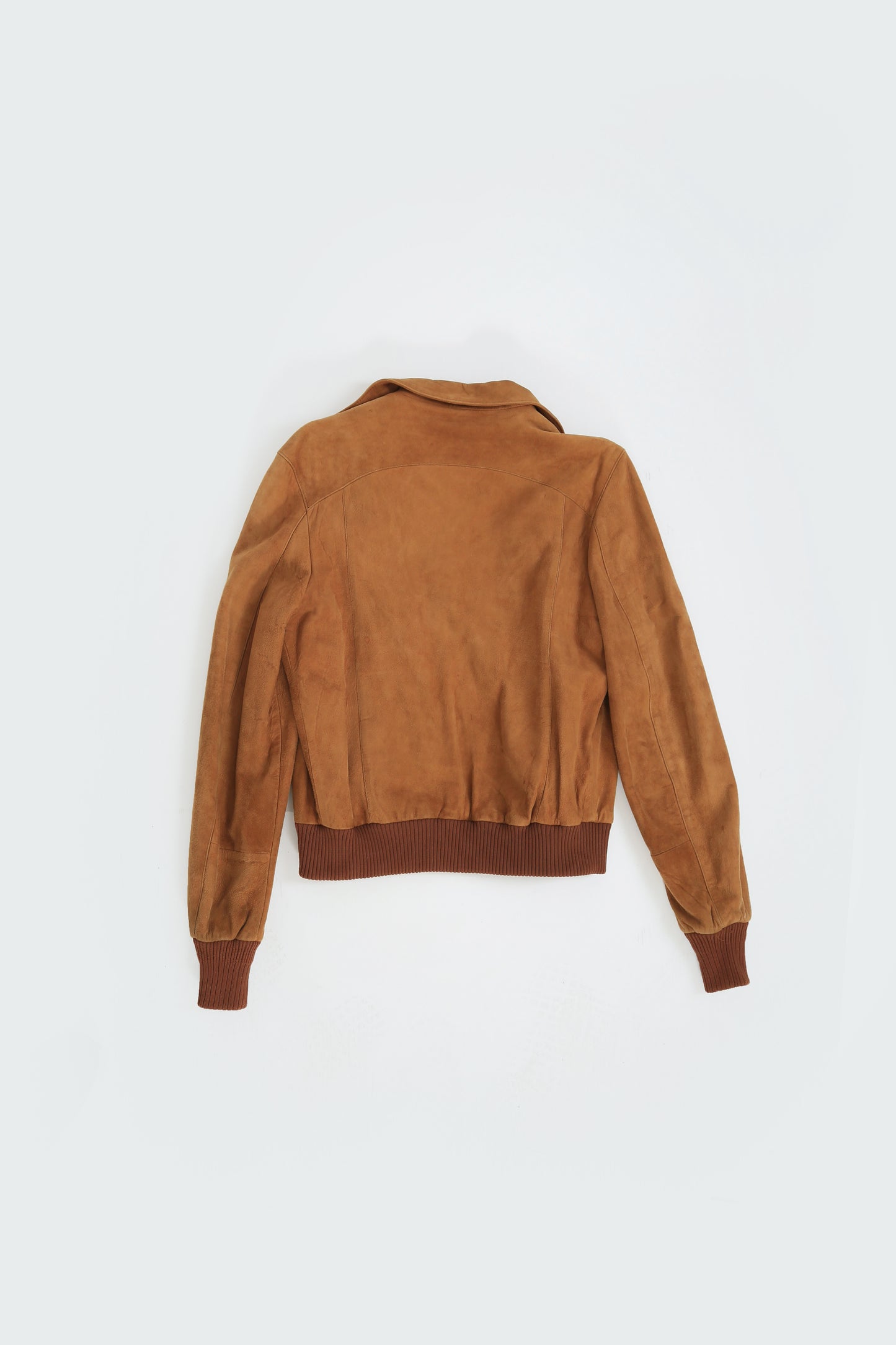 70s Brown suede leather jacket