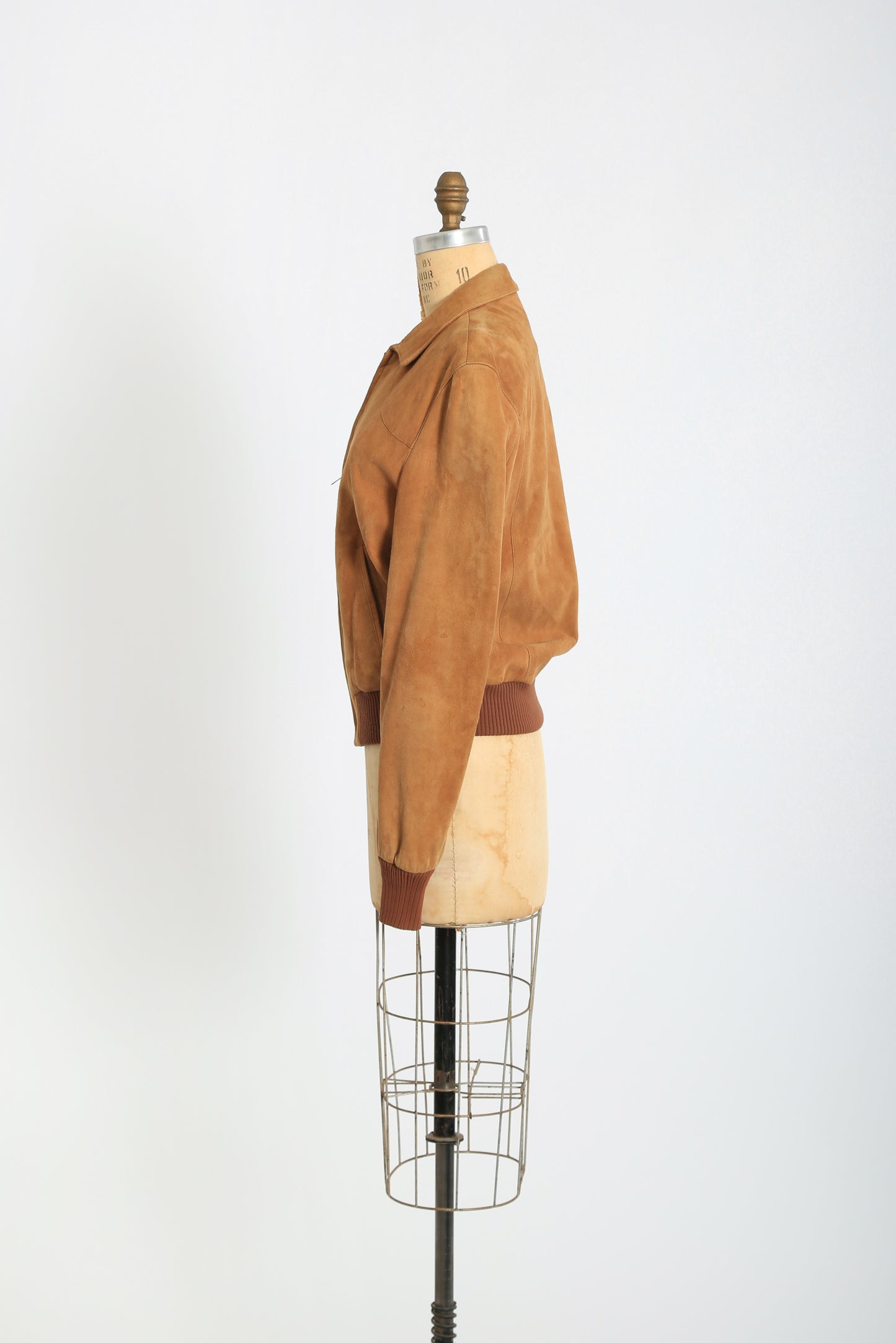 70s Brown suede leather jacket