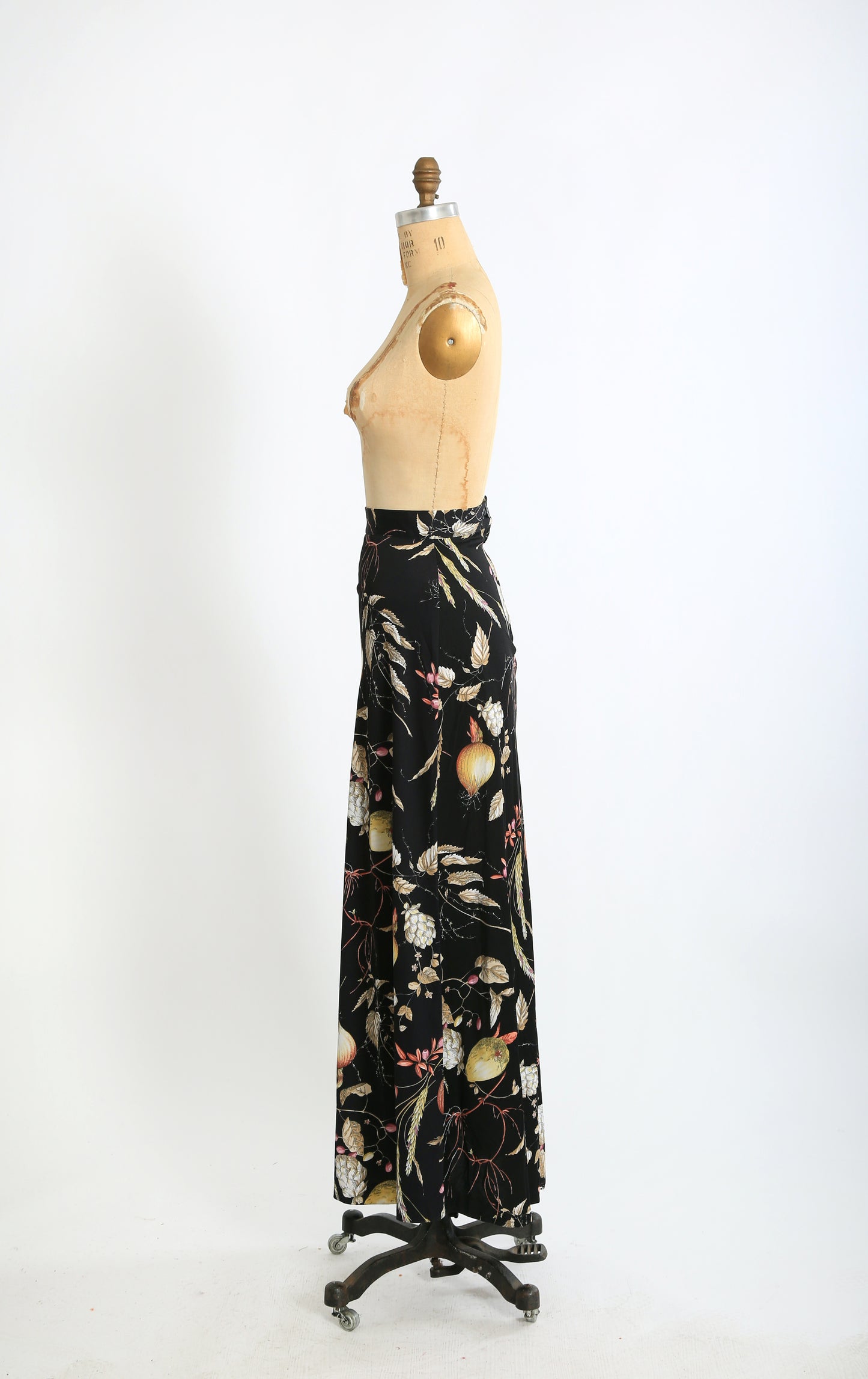90s Onion Vegetable print maxi skirt