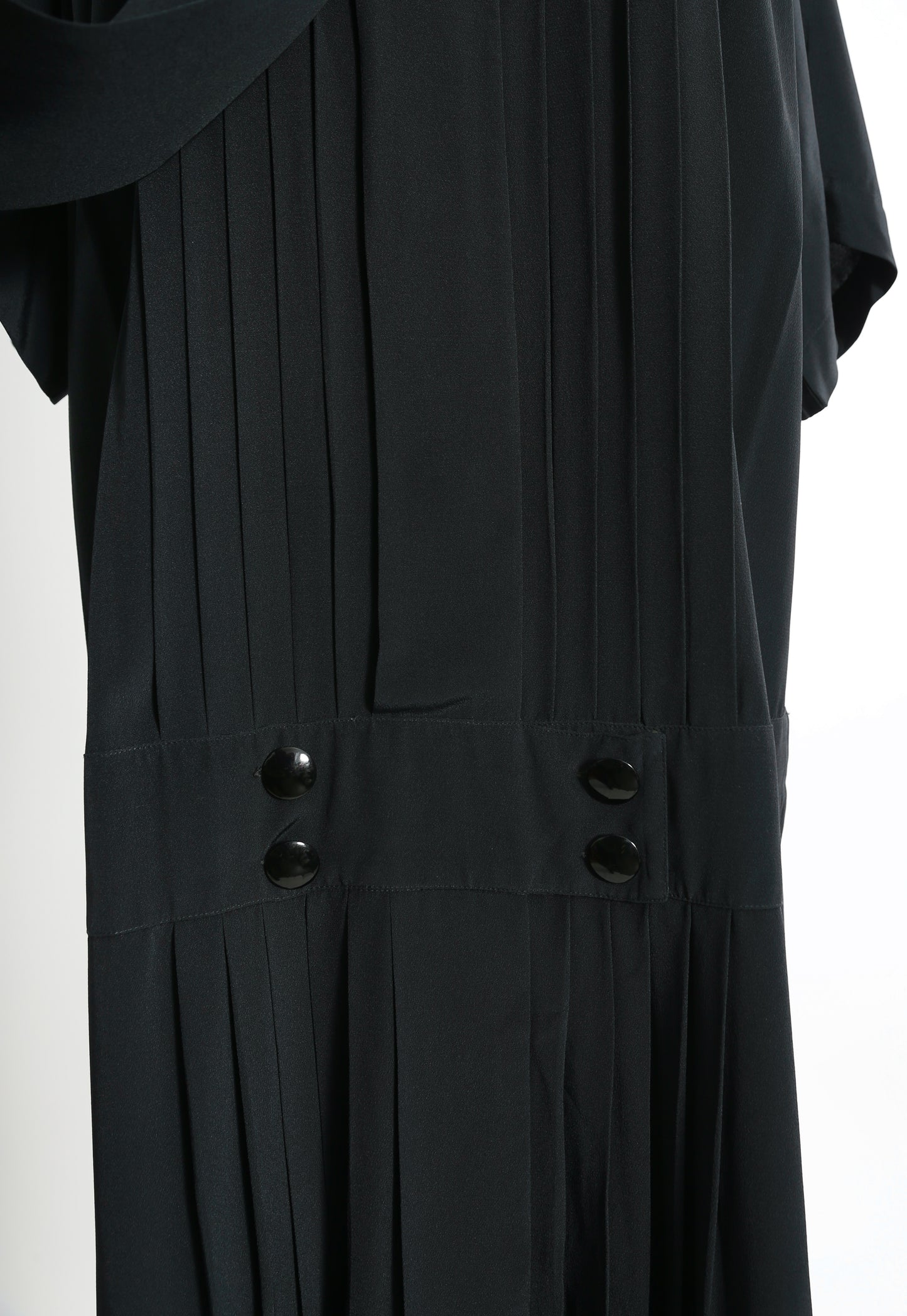 ALBERT NIPON Dimensions Black drop waist dress L XL