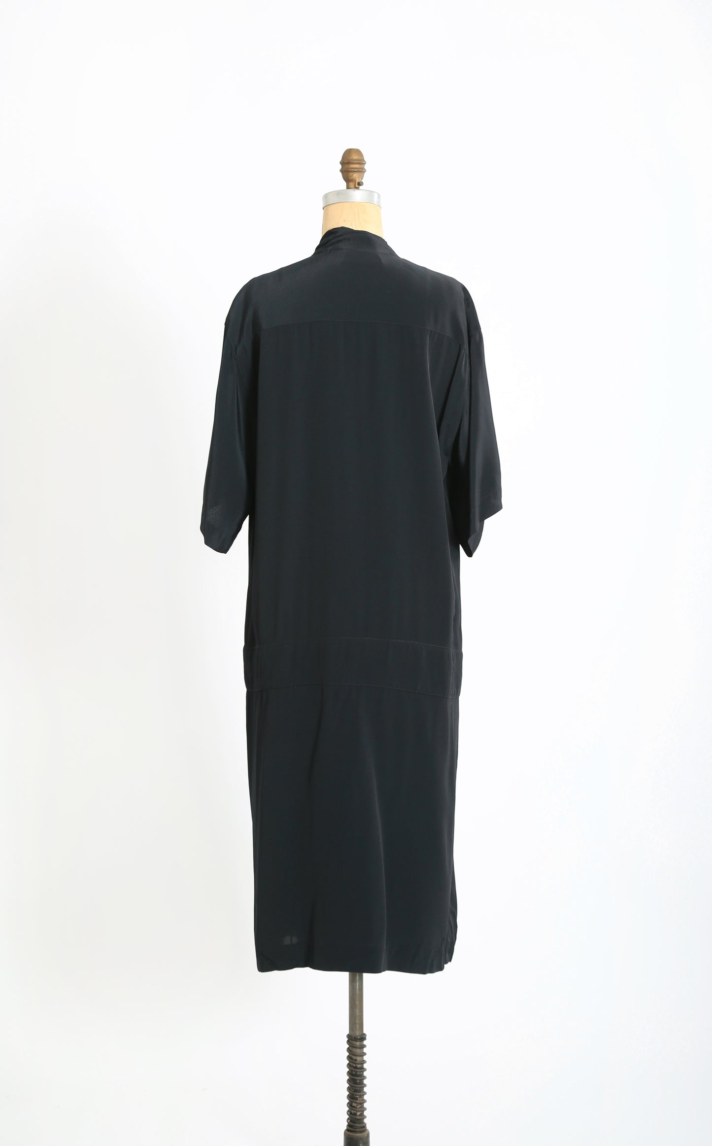 ALBERT NIPON Dimensions Black drop waist dress L XL