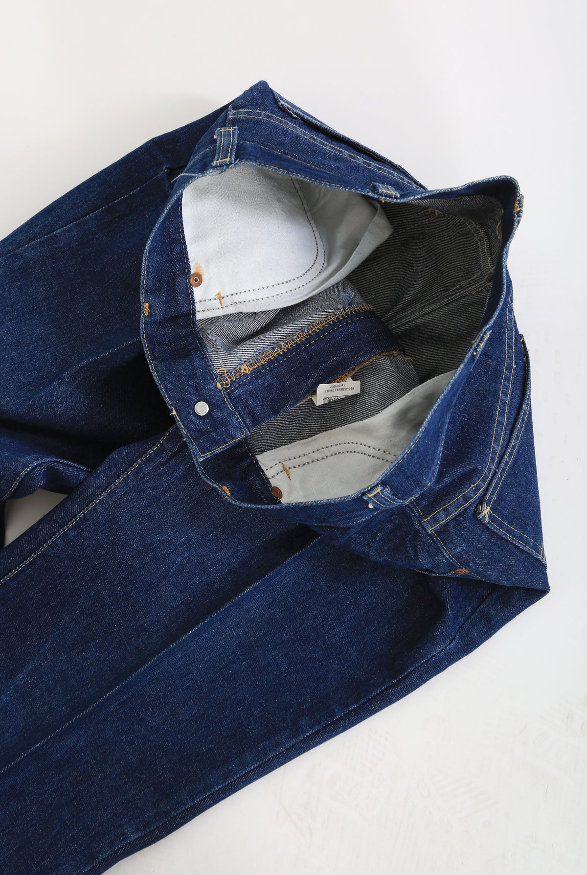 Vintage 70s Lee riders indigo denim jeans 33 x 32 | Deadstock Lee Jeans