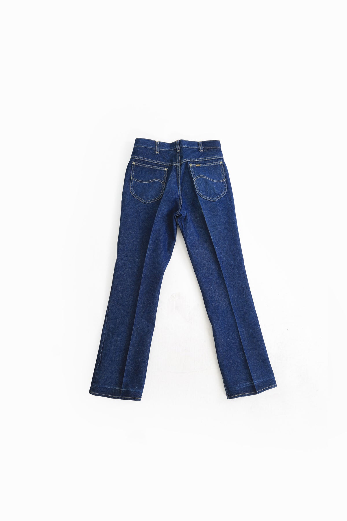 Vintage 70s Lee riders indigo denim jeans 33 x 32 | Deadstock Lee Jeans
