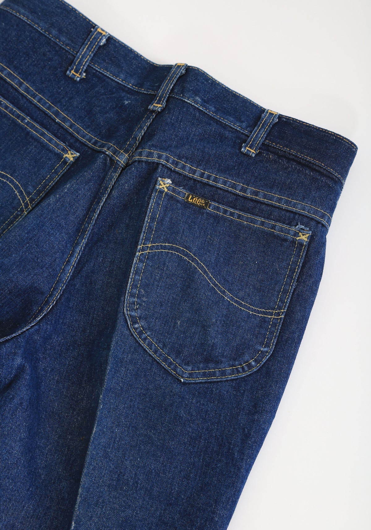 Vintage 70s Lee riders indigo denim jeans 33 x 32 | Deadstock Lee Jeans