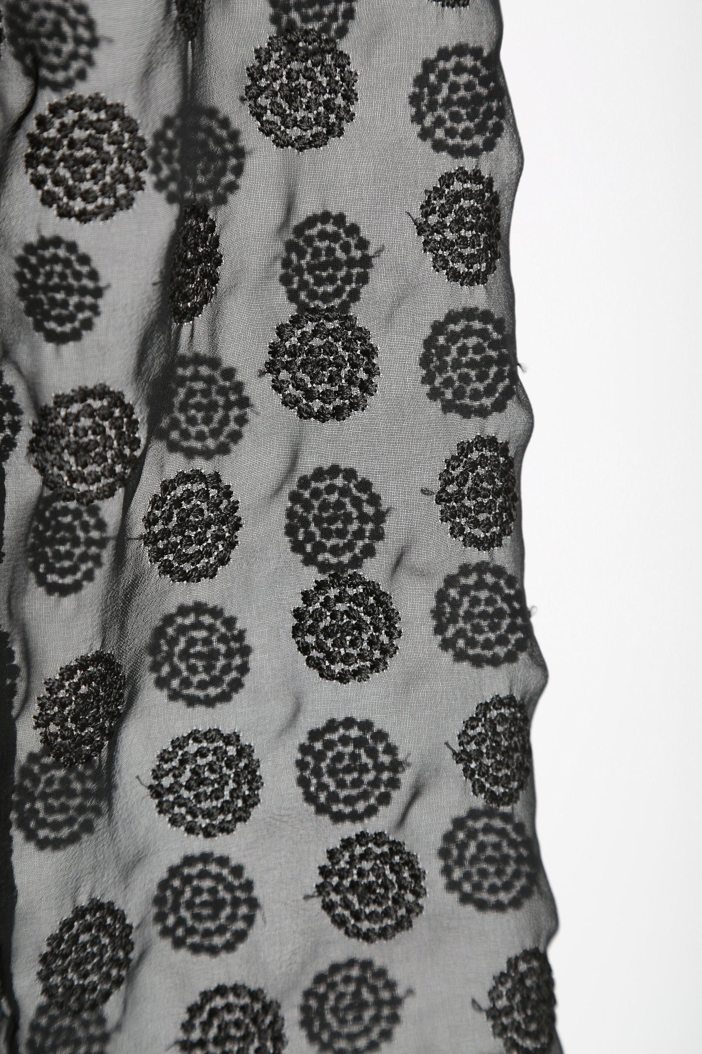Bergdorf Goodman sheer embroidered dot mini dress Sz. 6