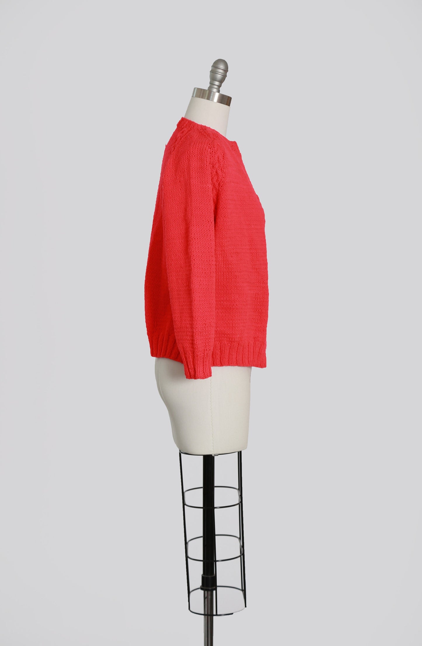 Vintage 60s hand knit cardigan sweater