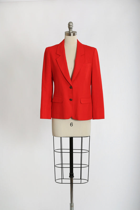 70s Pendleton red blazer | Vintage 1970s red wool Pendleton jacket blazer