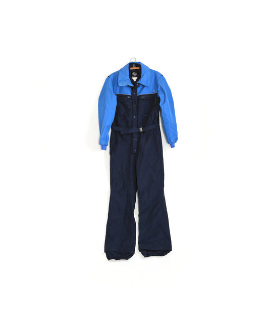 Roffe Ski snowsuit | Vintage 80s Mens blue Roffe ski snowboarding snowsuit coveralls