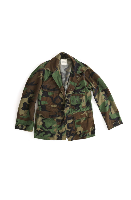 Military issue camo jacket | US NAVY stenciled Camouflage jacket