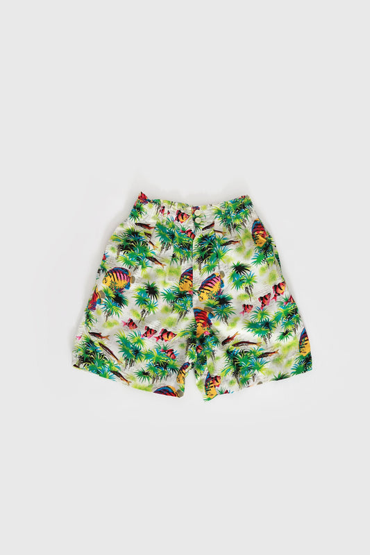 GAP Tropical shirts | Vintage 90s GAP tropical fish rayon shorts