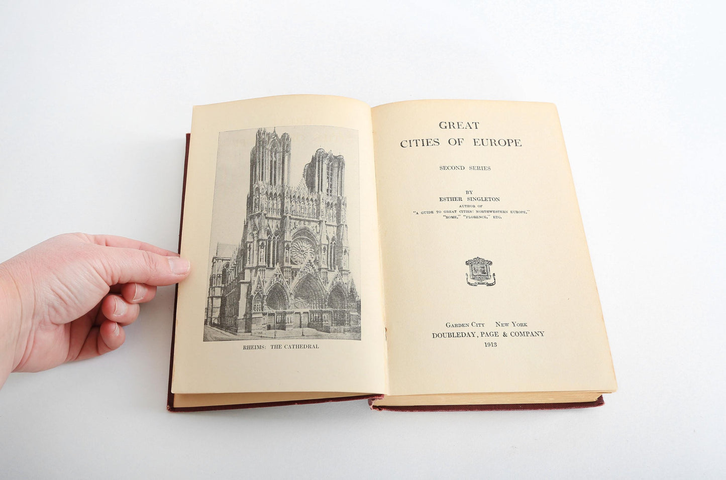 1913 The Guide Series Great Cities of Europe book Esther Singleten