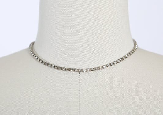 Vintage 1950s rhinestone choker necklace