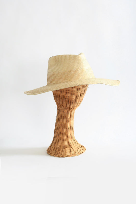 Vintage Sun Body palm leaf Ranch hat 7 3/4