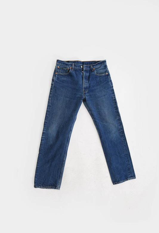 501XX button fly Levis blue jeans W33 L29.5
