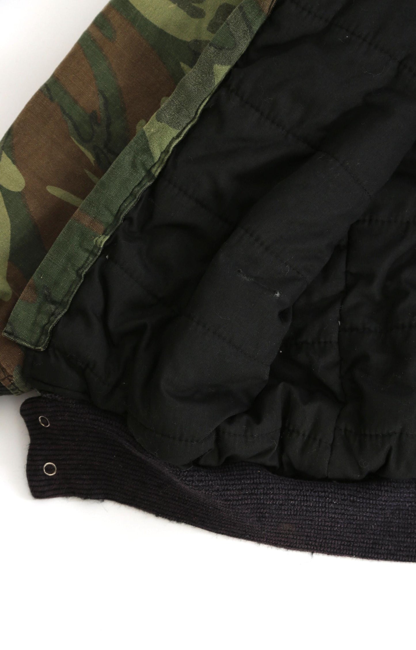 Camo bomber jacket | Vintage 70s cotton camouflage bomber jacket