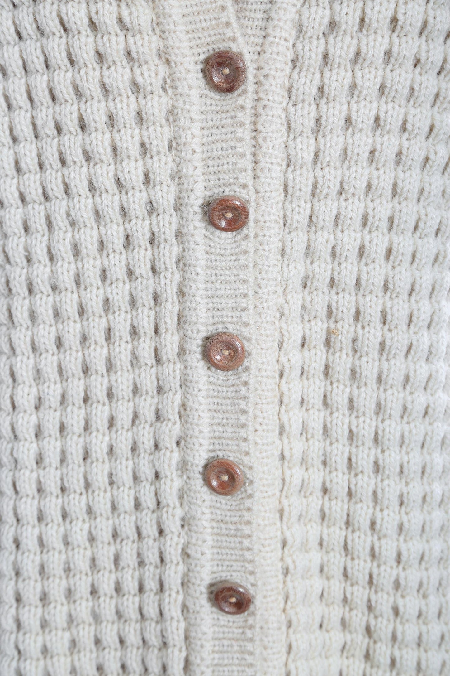Vintage 60s Irish wool knit sweater | 1960s Hand knit long duster