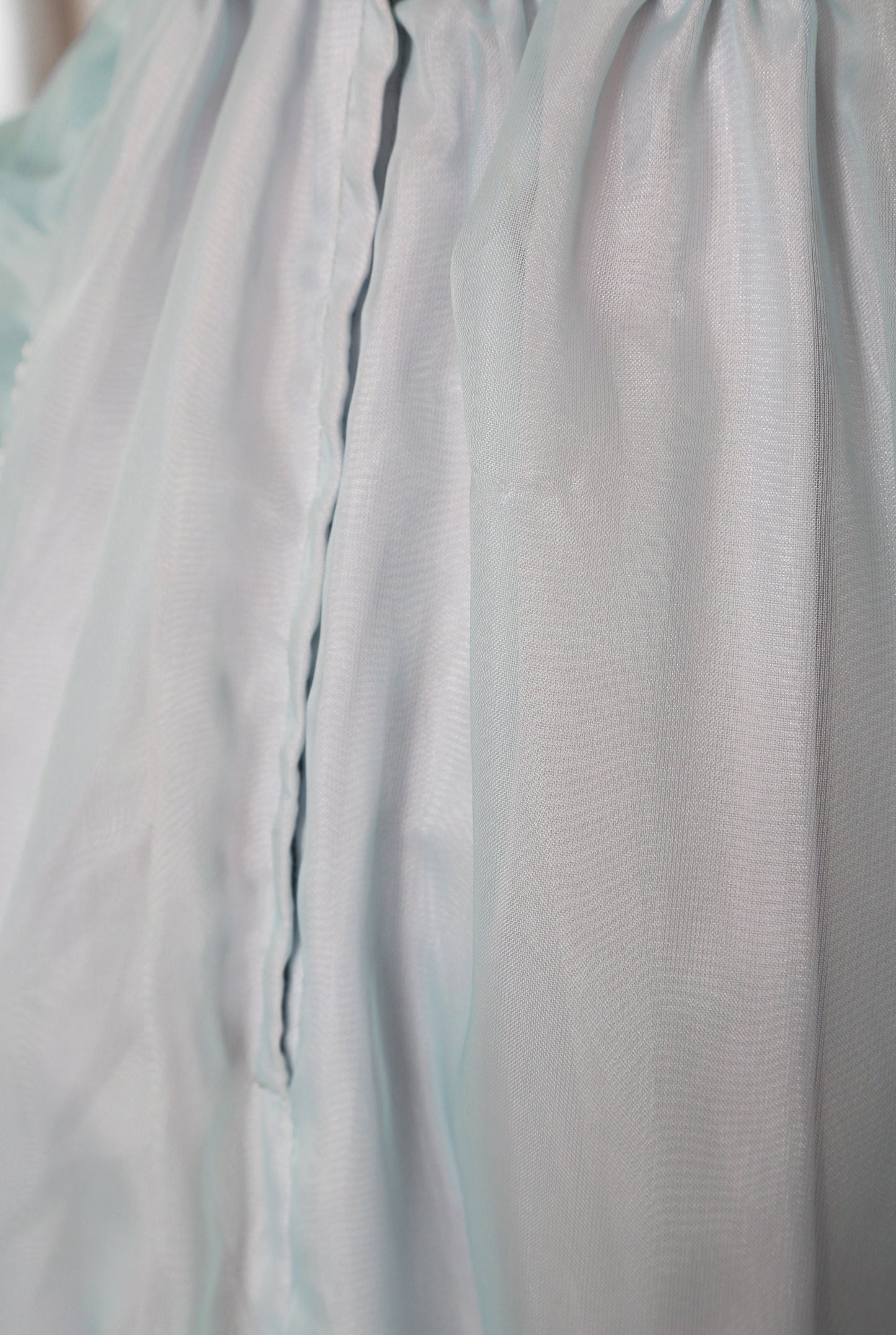 Cinderella dress | Vintage 70s blue ruffle prom dress | 1970s victorian puff gown