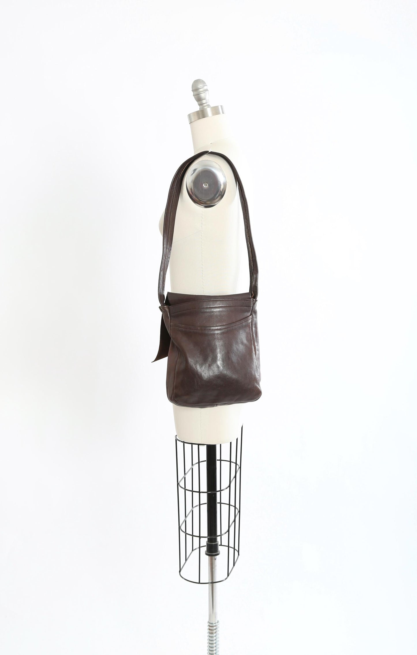 Vintage 60s Brown leather purse