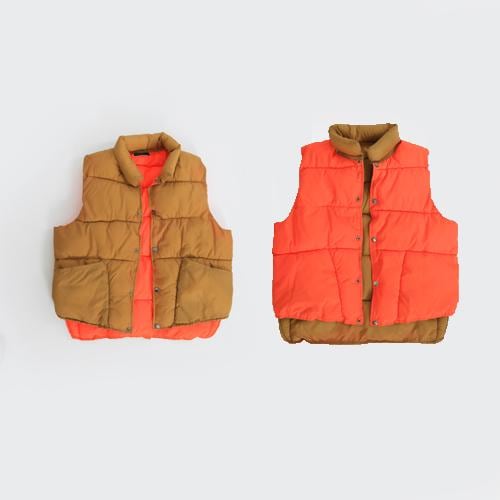 Reversible puffer vest | Vintage 70s hunting Puff vest