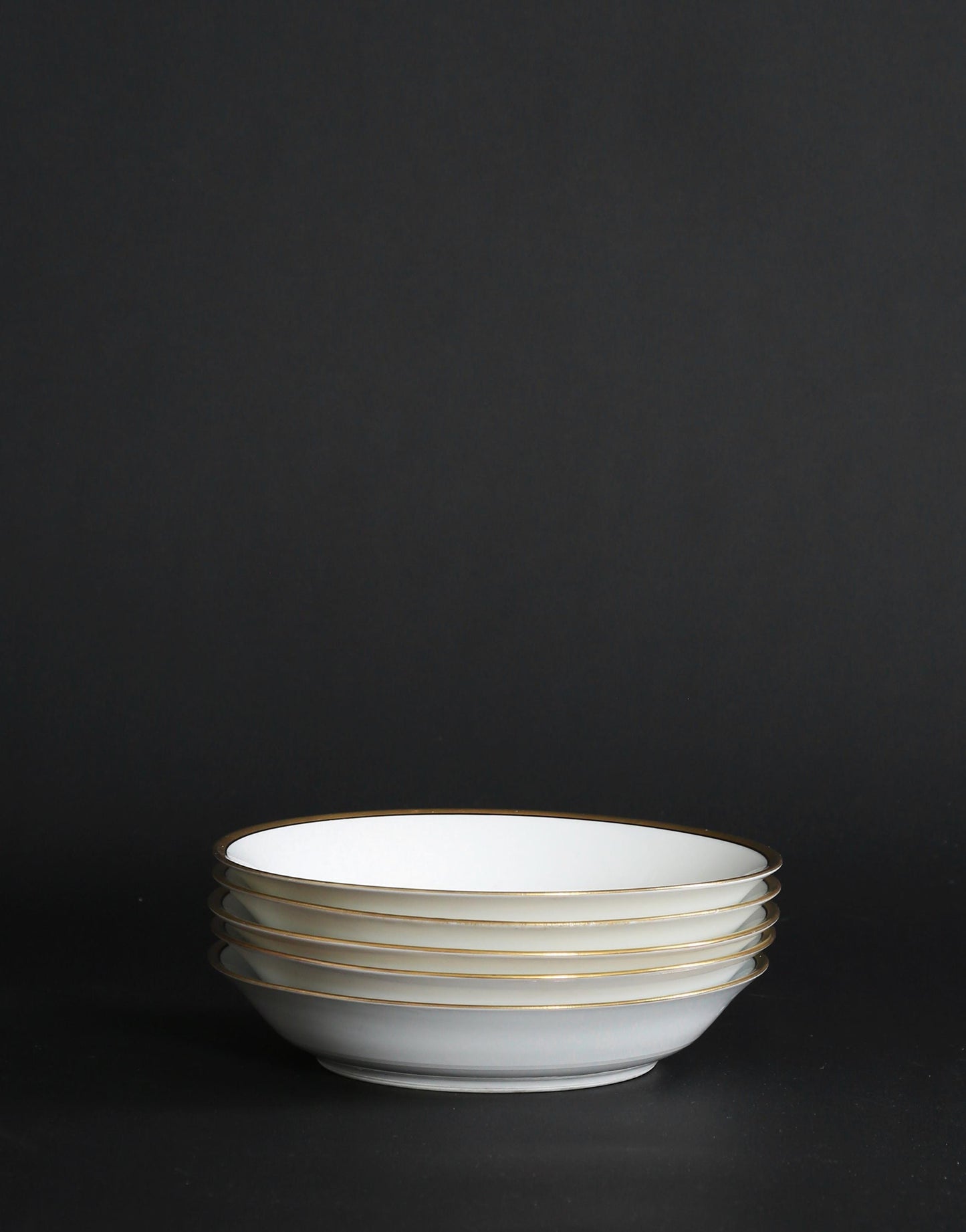 Antique vintage Old Abbey Limoges French gold bowls | set of 5