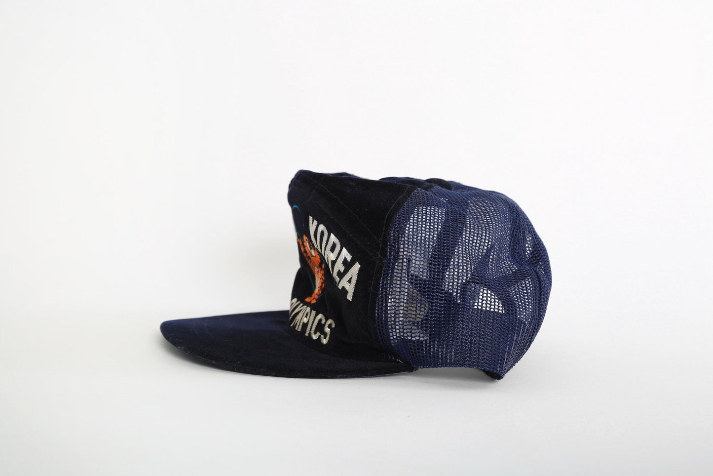 Vintage 88 Olympics snapback |  1980s SEOUL KOREA '88 Olympics embroidered blue velvet snapback hat