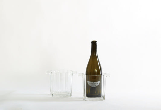 Vintage Moet & Chandon glass ice buckets Pair