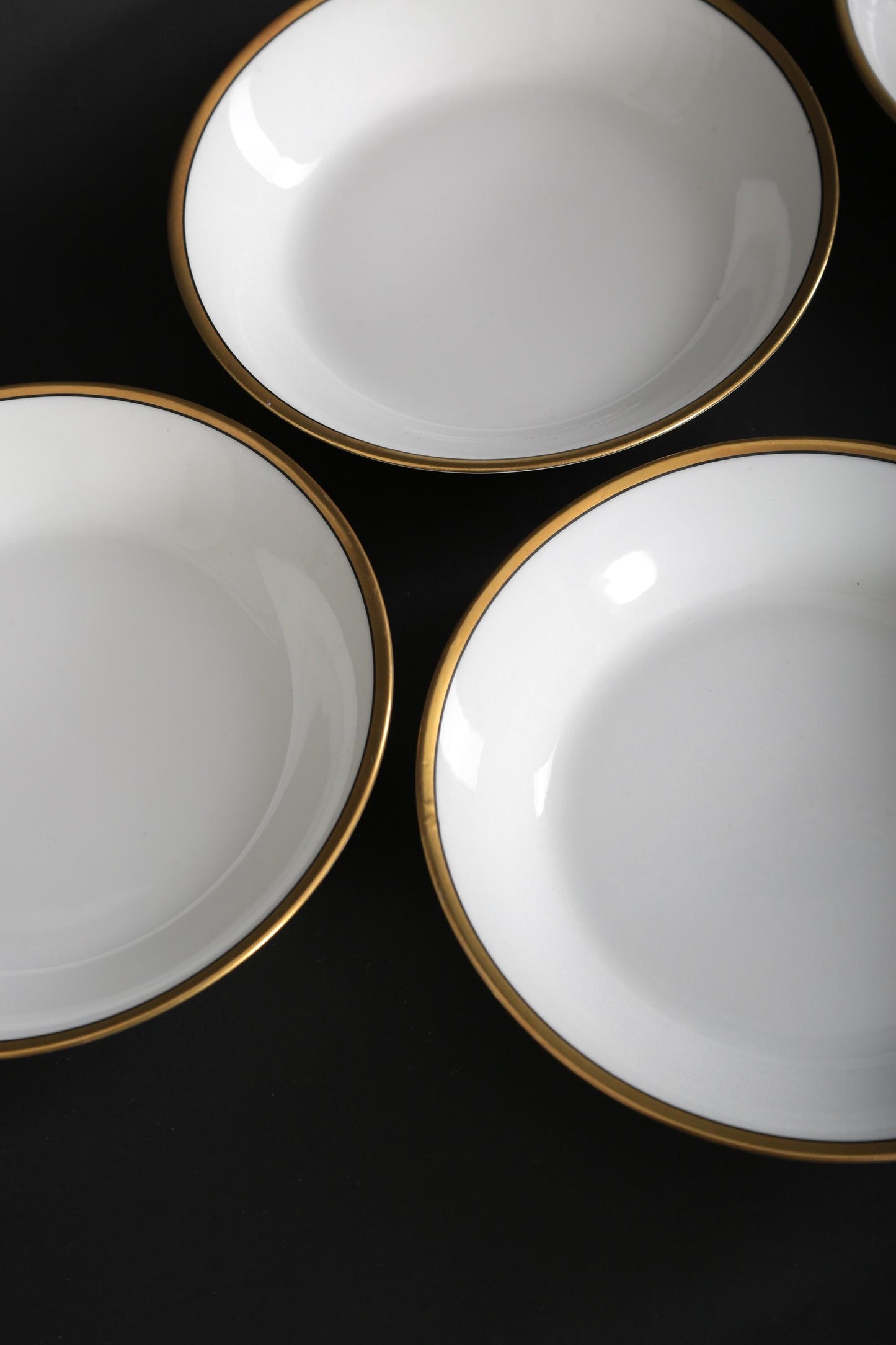 Antique vintage Old Abbey Limoges French gold bowls | set of 5