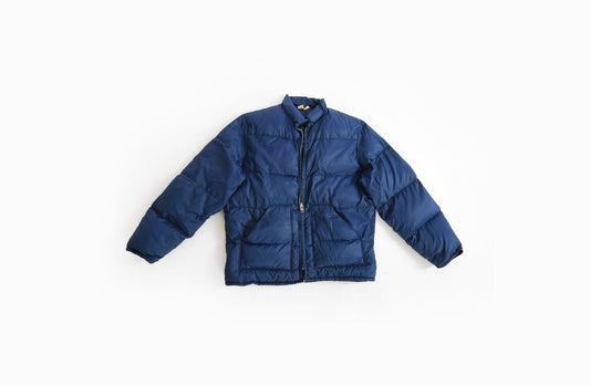 70s Walls blizzard down down puffer | Vintage 1970s men's blue Puffer jacket