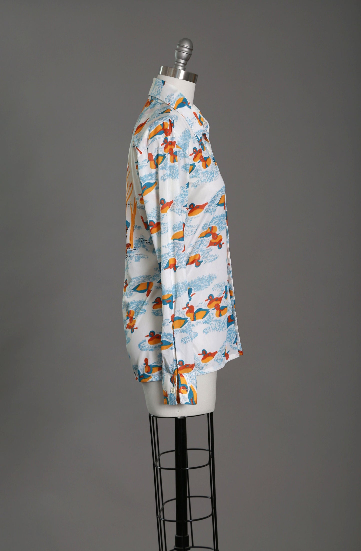 Duck hunting shirt | Vintage 1970s novelty print duck shirt