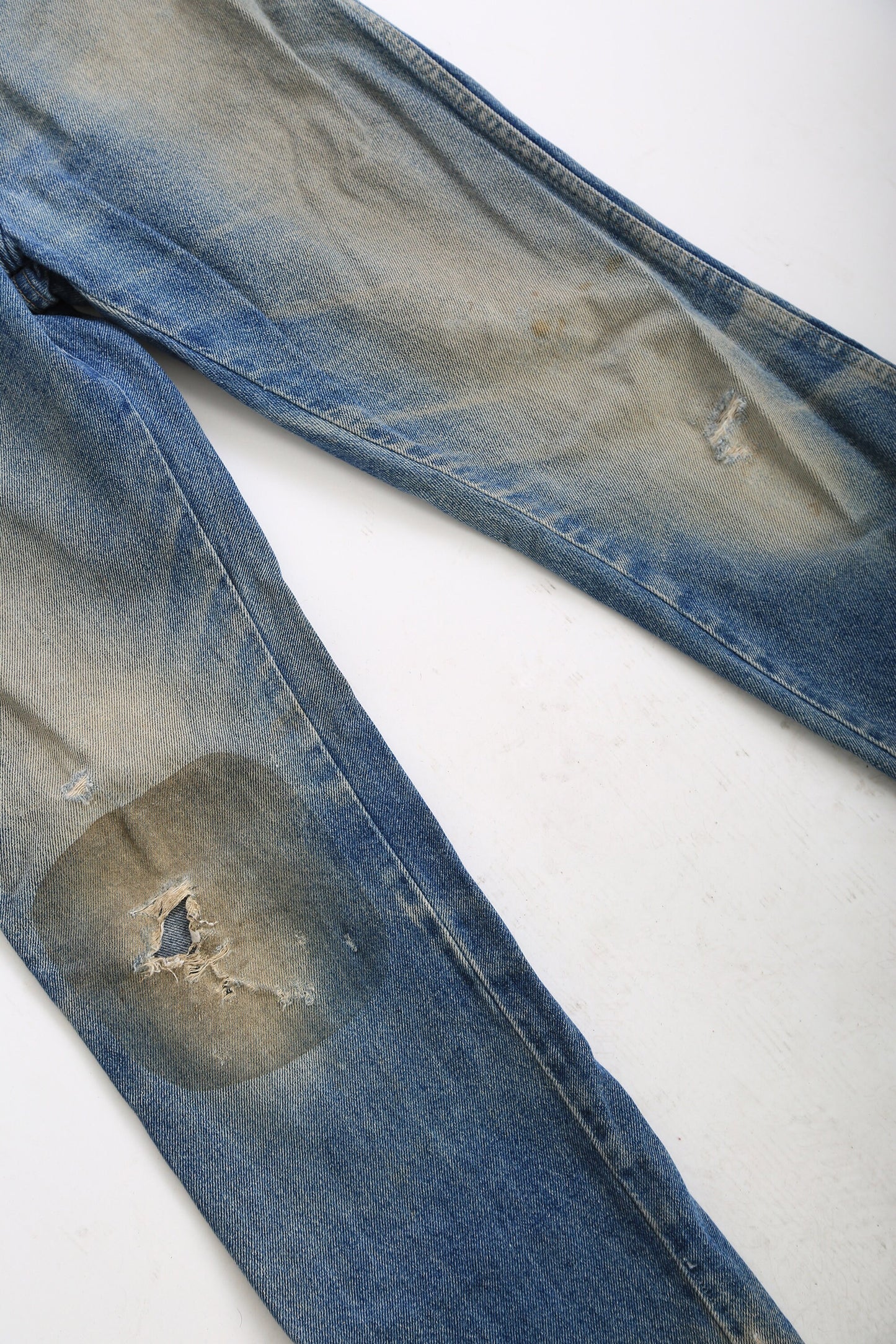 90s Rustler distressed blue Denim jeans 33 x 35