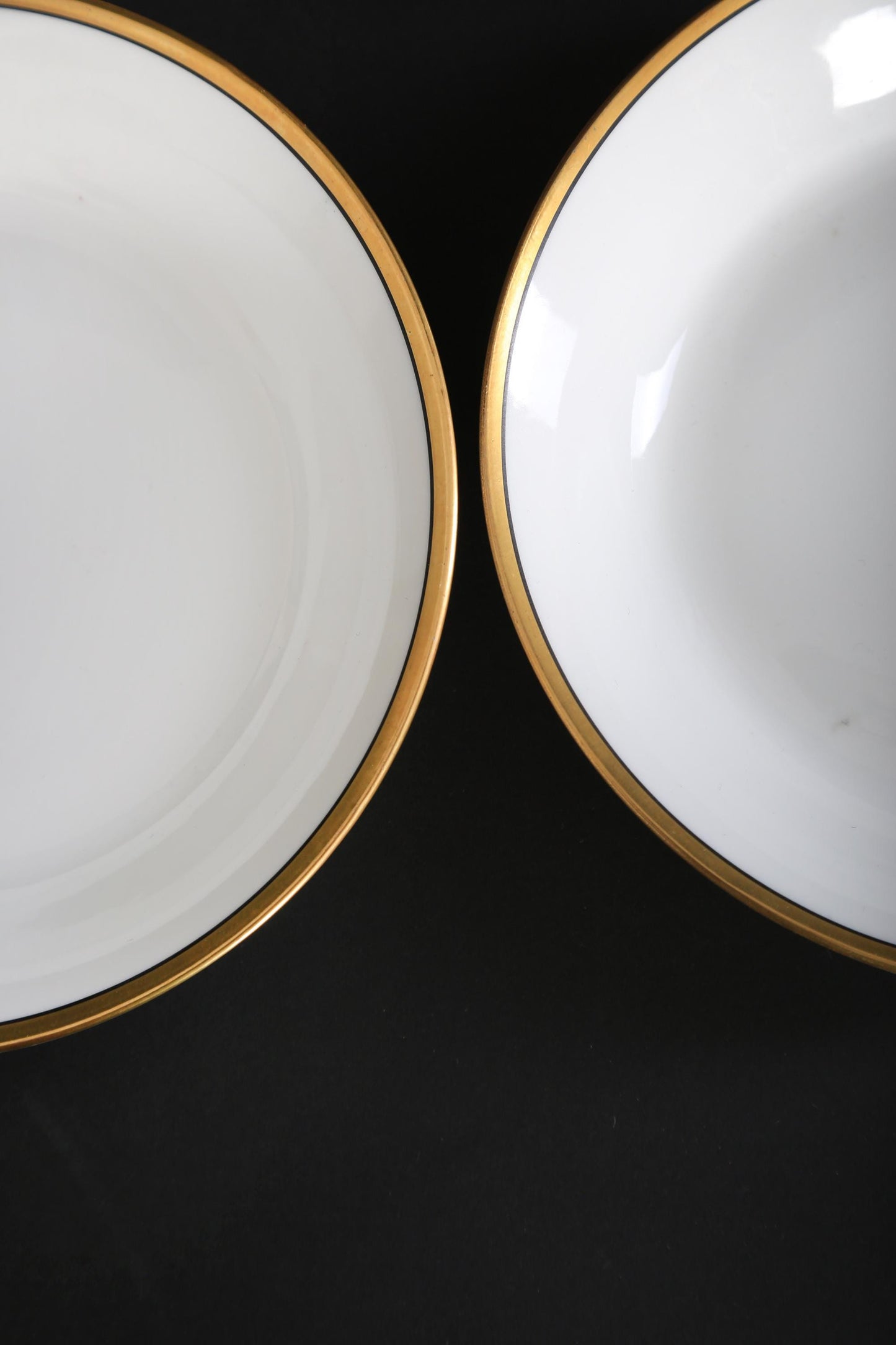 Antique vintage Old Abbey Limoges French gold bowls | set of 5