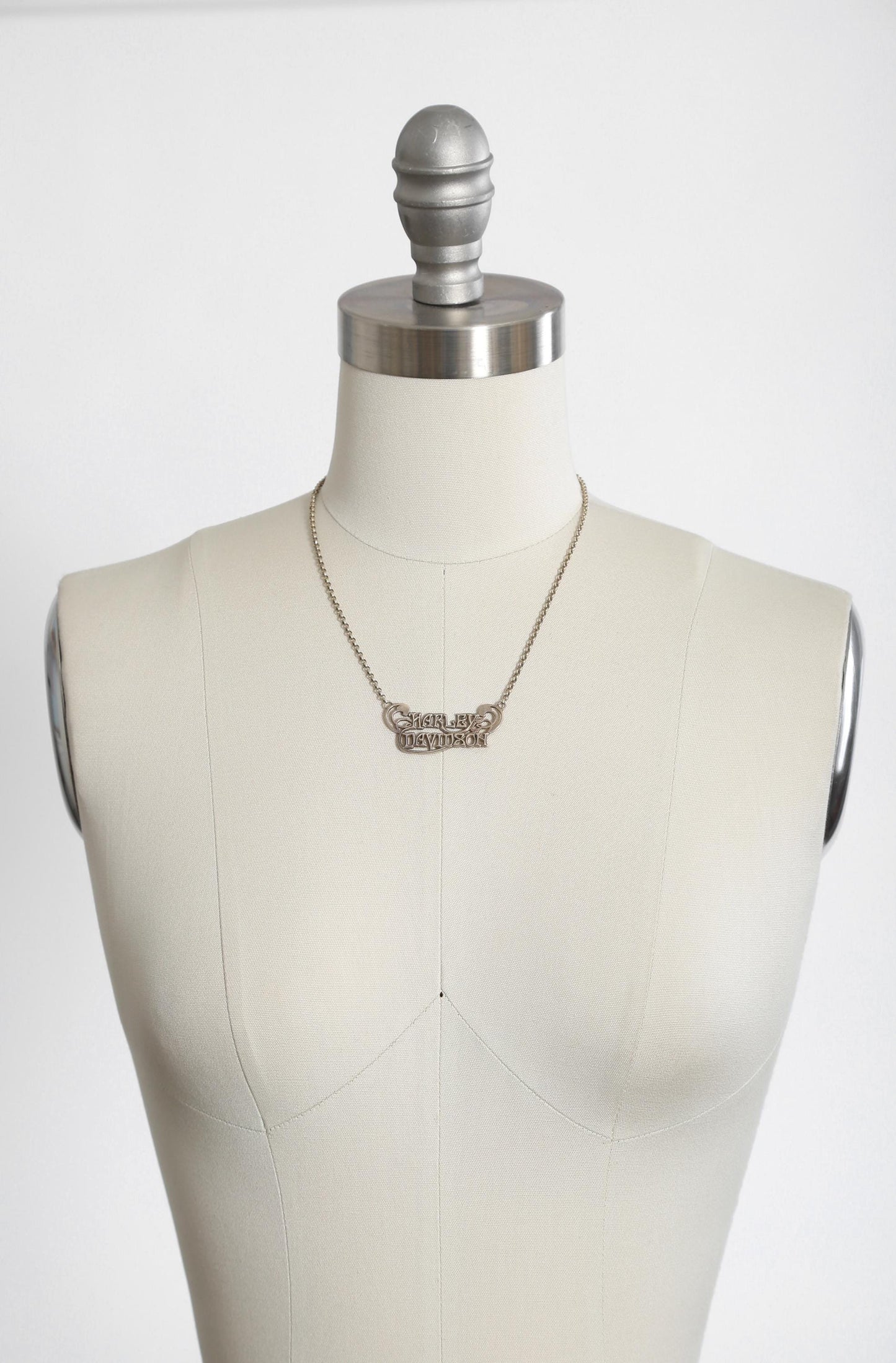 Harley Davidson Sterling Silver Rolo chain necklace