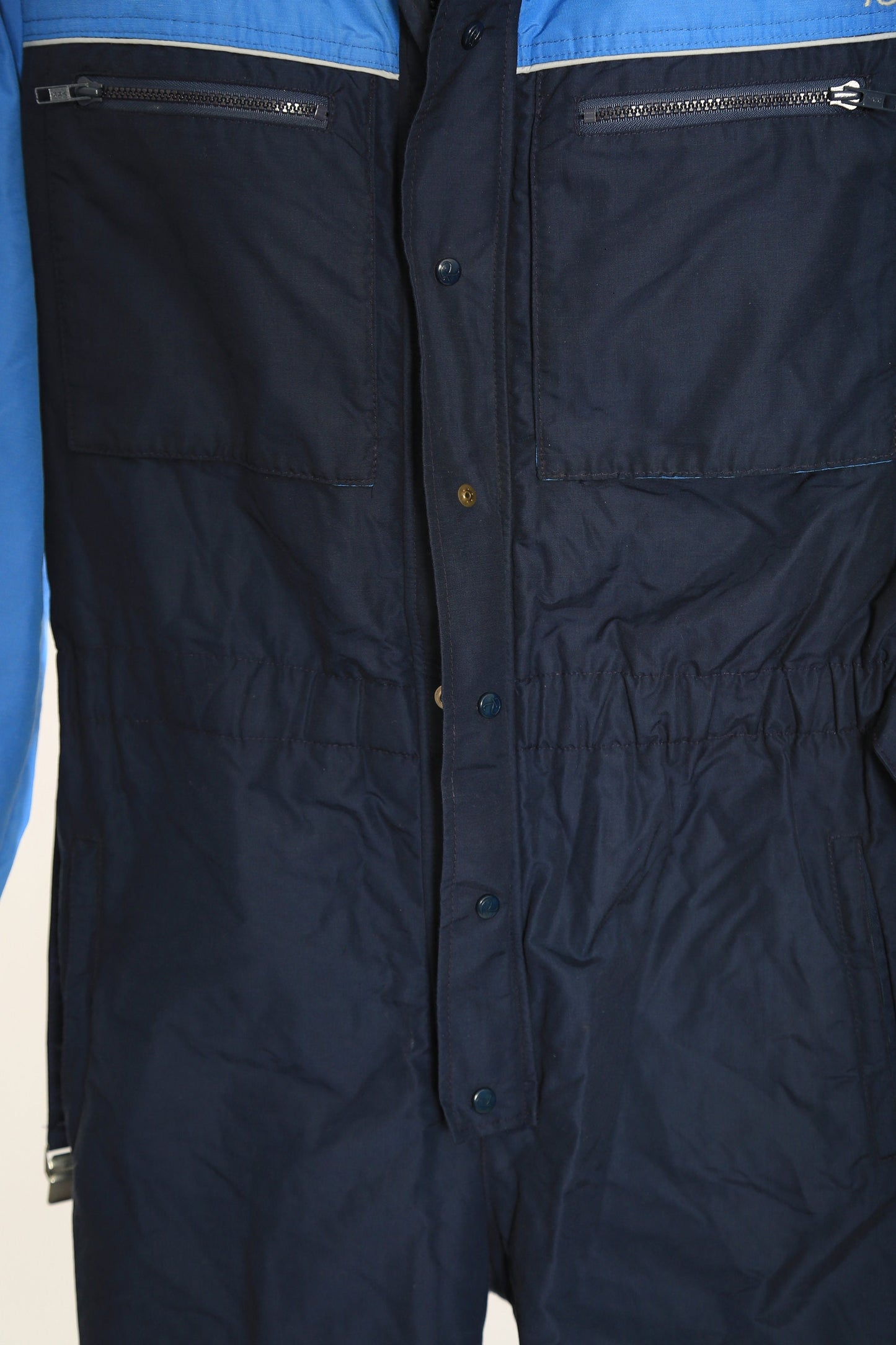 Roffe Ski snowsuit | Vintage 80s Mens blue Roffe ski snowboarding snowsuit coveralls