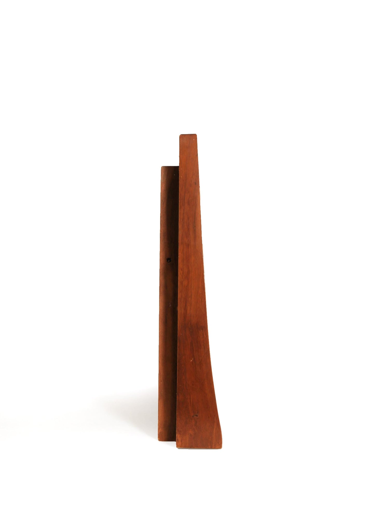 Vintage Mid Century Modern table top wood mirror