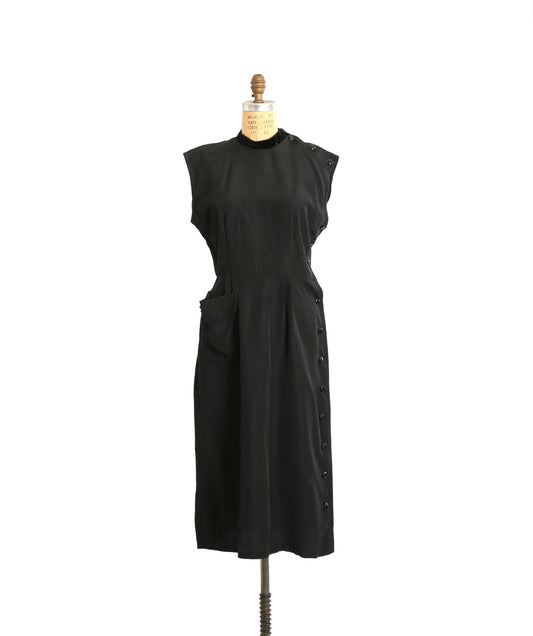 40s black dress