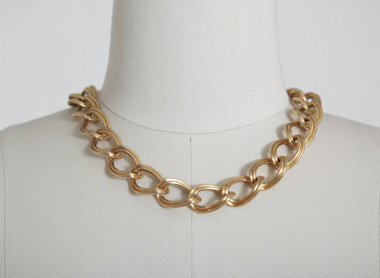 Vintage 90s chunky gold Chain Necklace