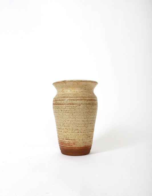 Vintage hand thrown stoneware vase