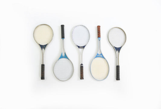 Vintage Tennis Rackets wall art gallery wall