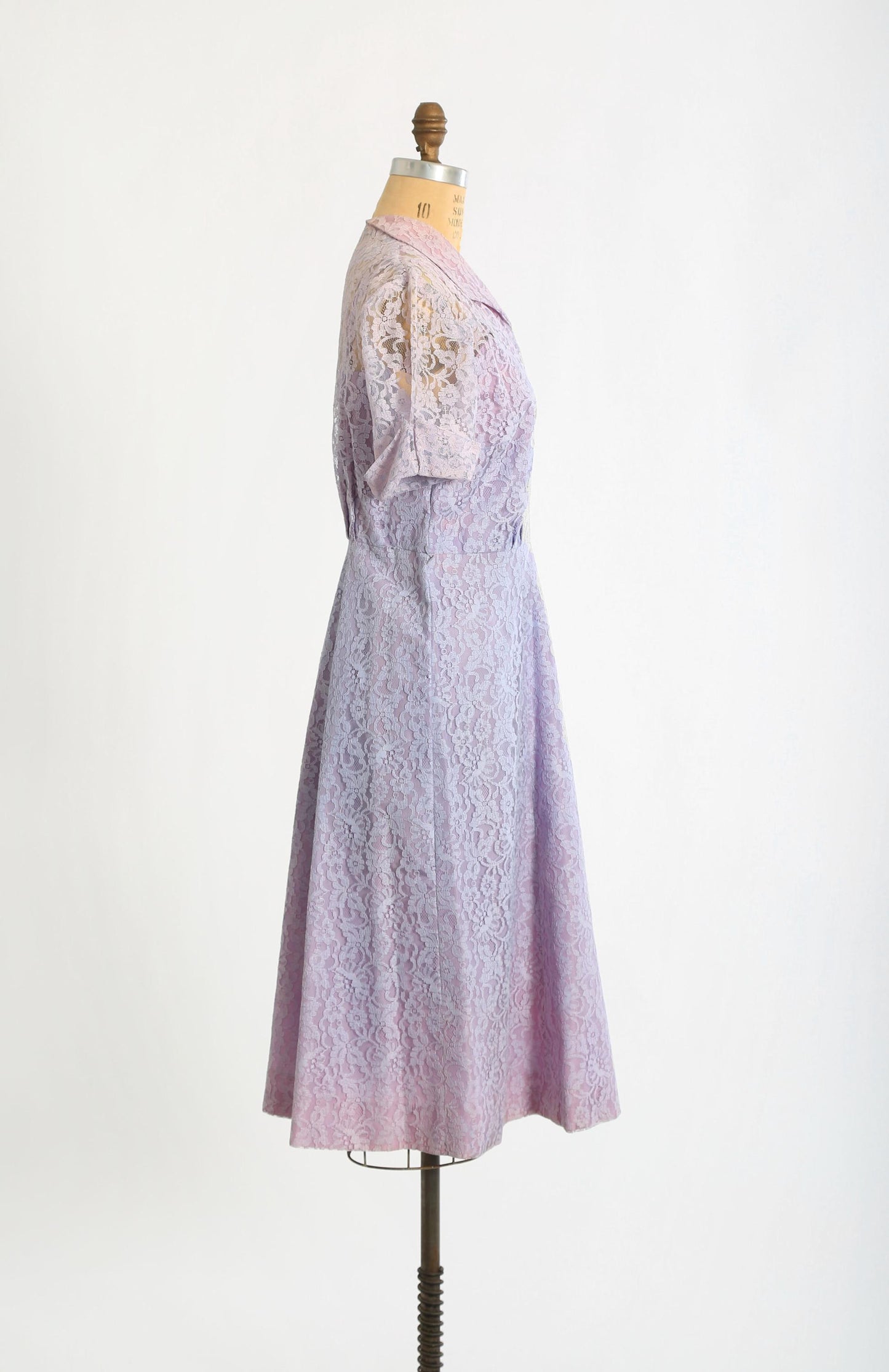 Vintage 60s Purple lace dress