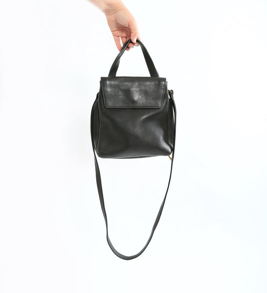 Vintage 90s Liz Claiborne Black leather purse crossbody