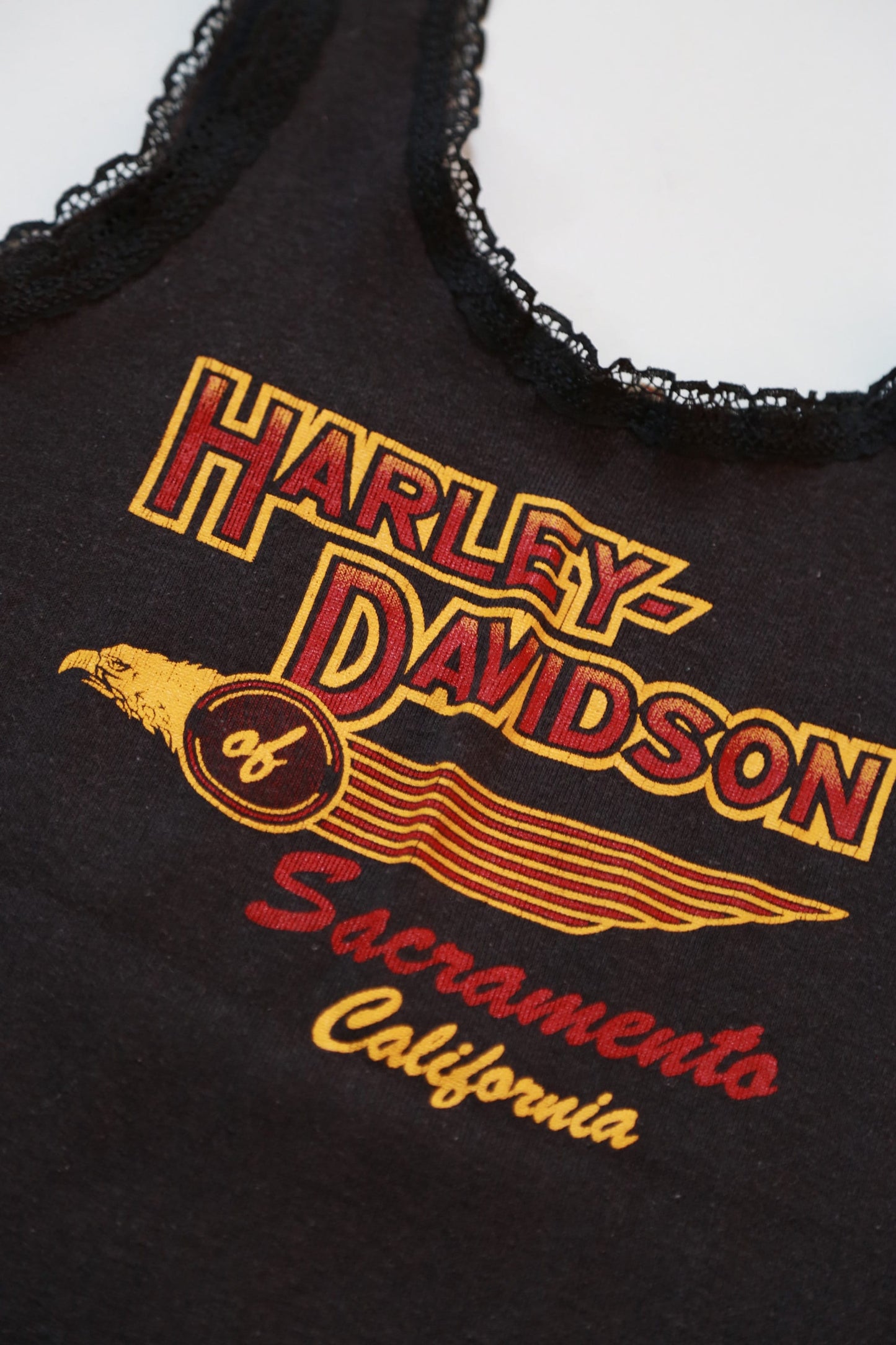 Vintage 80s 1987 Harley Davidson Motorcycle 3D EMBLEM tank